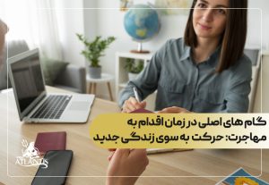 گام های اصلی در زمان اقدام به مهاجرت: حرکت  به سوی زندگی جدید