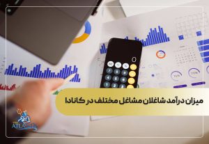 میزان درآمد شاغلان مشاغل مختلف در کانادا