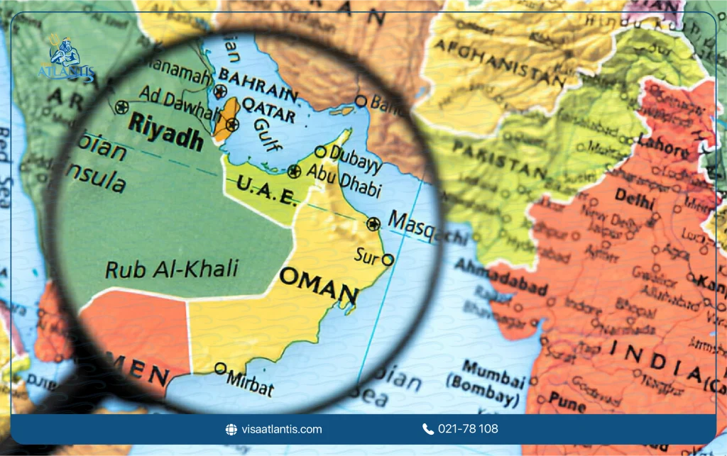 نقشه عمان
